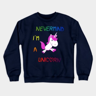 unicorn and rainbow Crewneck Sweatshirt